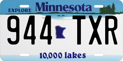 MN license plate 944TXR