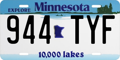 MN license plate 944TYF