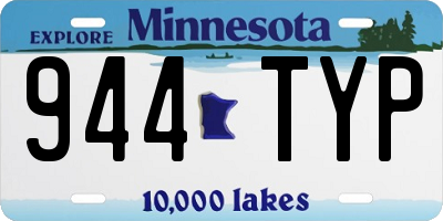 MN license plate 944TYP