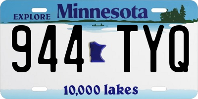 MN license plate 944TYQ