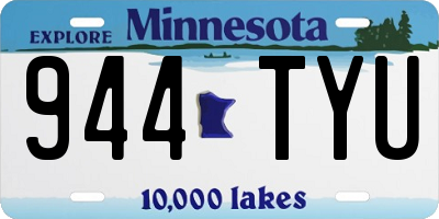 MN license plate 944TYU