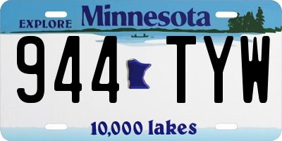 MN license plate 944TYW
