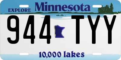 MN license plate 944TYY