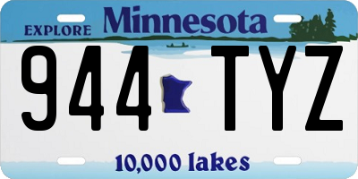 MN license plate 944TYZ