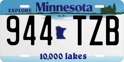 MN license plate 944TZB