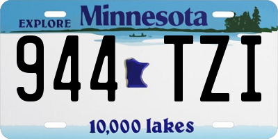 MN license plate 944TZI