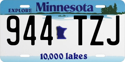MN license plate 944TZJ
