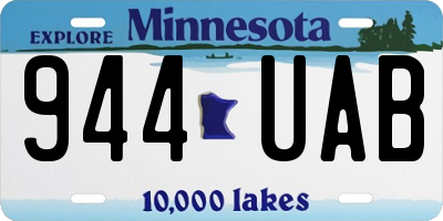 MN license plate 944UAB