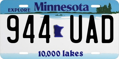 MN license plate 944UAD