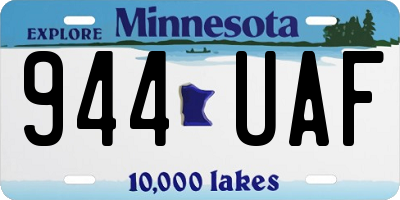 MN license plate 944UAF