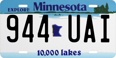 MN license plate 944UAI