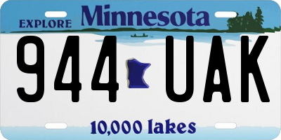 MN license plate 944UAK