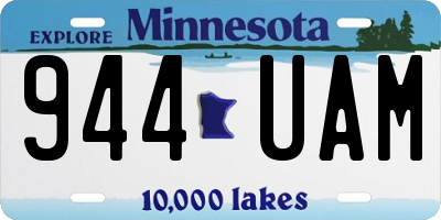 MN license plate 944UAM