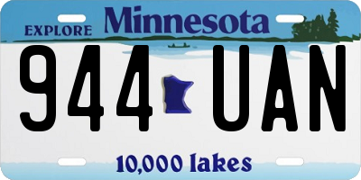 MN license plate 944UAN