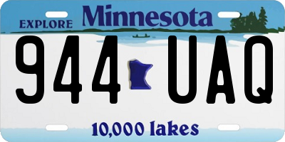 MN license plate 944UAQ