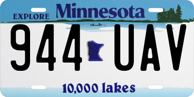 MN license plate 944UAV