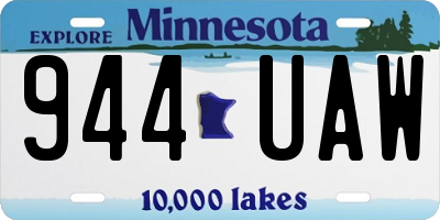 MN license plate 944UAW