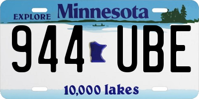 MN license plate 944UBE