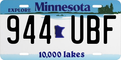 MN license plate 944UBF