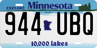MN license plate 944UBQ