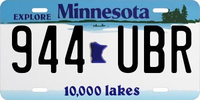 MN license plate 944UBR