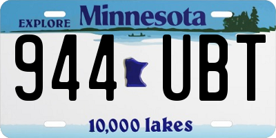 MN license plate 944UBT