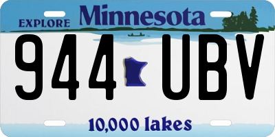 MN license plate 944UBV