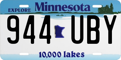 MN license plate 944UBY