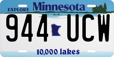 MN license plate 944UCW