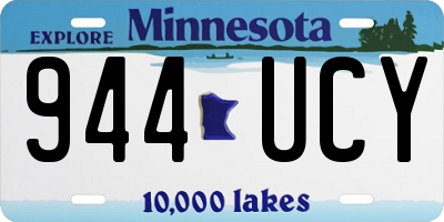 MN license plate 944UCY