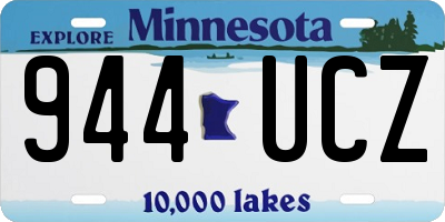 MN license plate 944UCZ