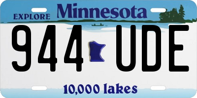 MN license plate 944UDE