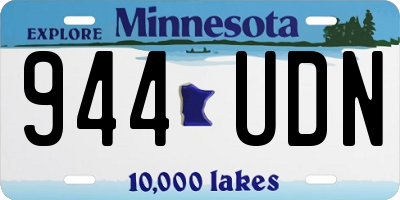 MN license plate 944UDN