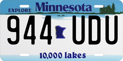 MN license plate 944UDU