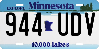 MN license plate 944UDV