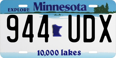 MN license plate 944UDX