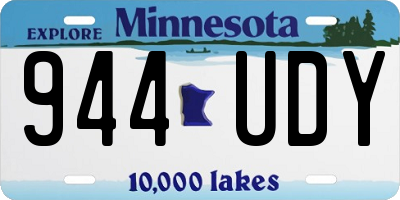 MN license plate 944UDY