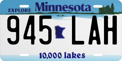 MN license plate 945LAH