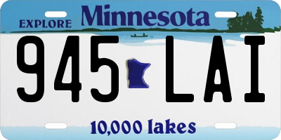 MN license plate 945LAI