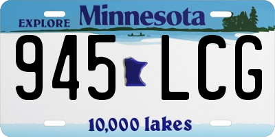 MN license plate 945LCG