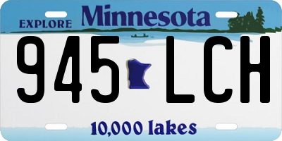 MN license plate 945LCH