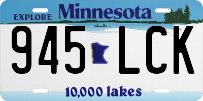MN license plate 945LCK
