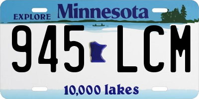 MN license plate 945LCM