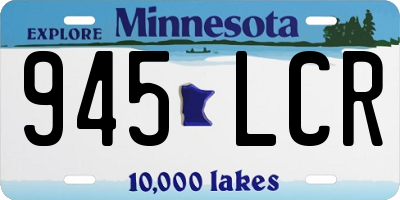 MN license plate 945LCR