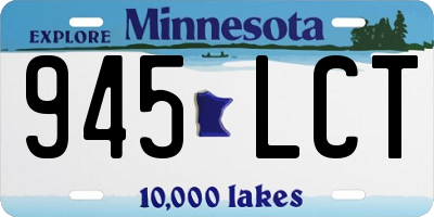 MN license plate 945LCT