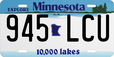 MN license plate 945LCU