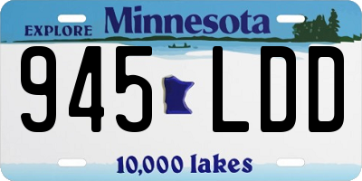 MN license plate 945LDD