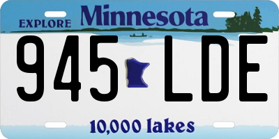 MN license plate 945LDE
