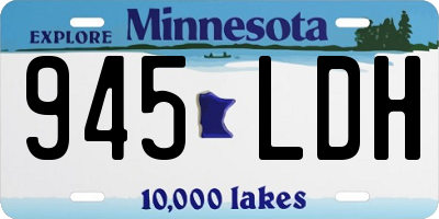MN license plate 945LDH