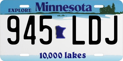 MN license plate 945LDJ